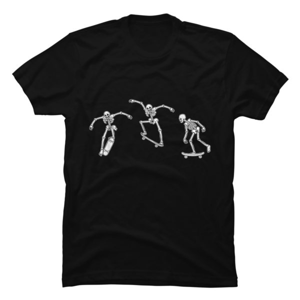 skateboarding skeleton shirt